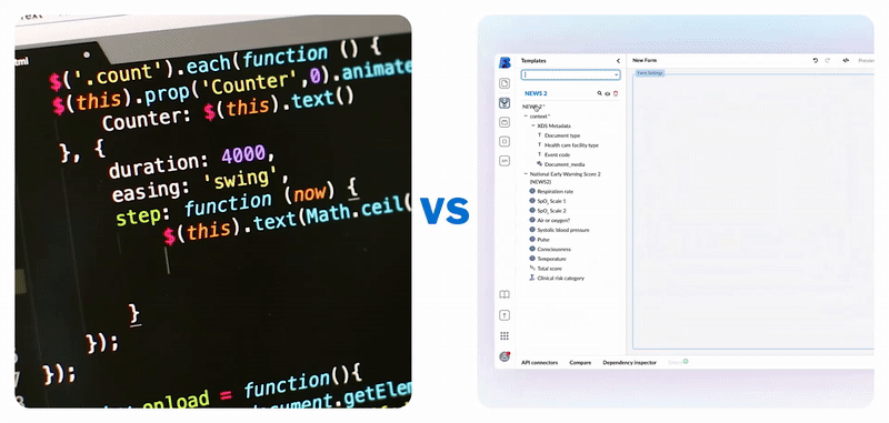low-code in healthcare comparison